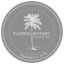Florida Notary light grey tiny